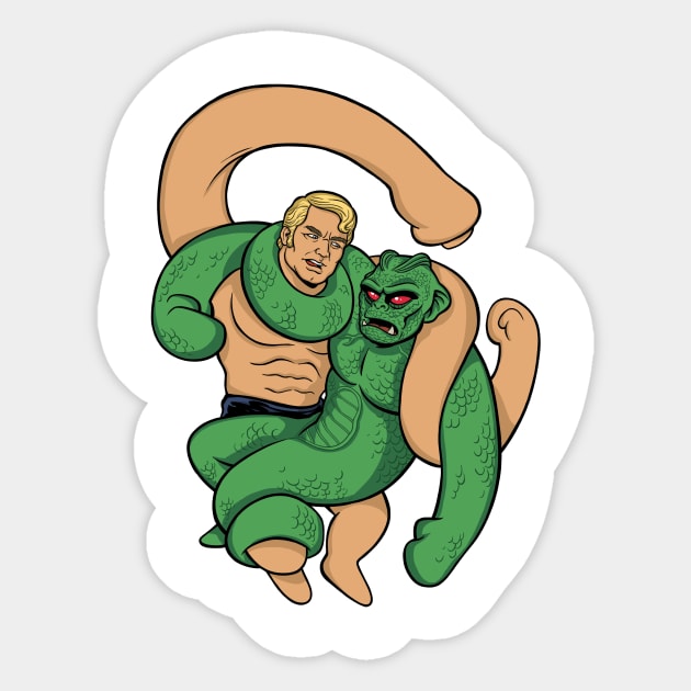 Stretch Armstrong vs Stretch Monster Sticker by tater7